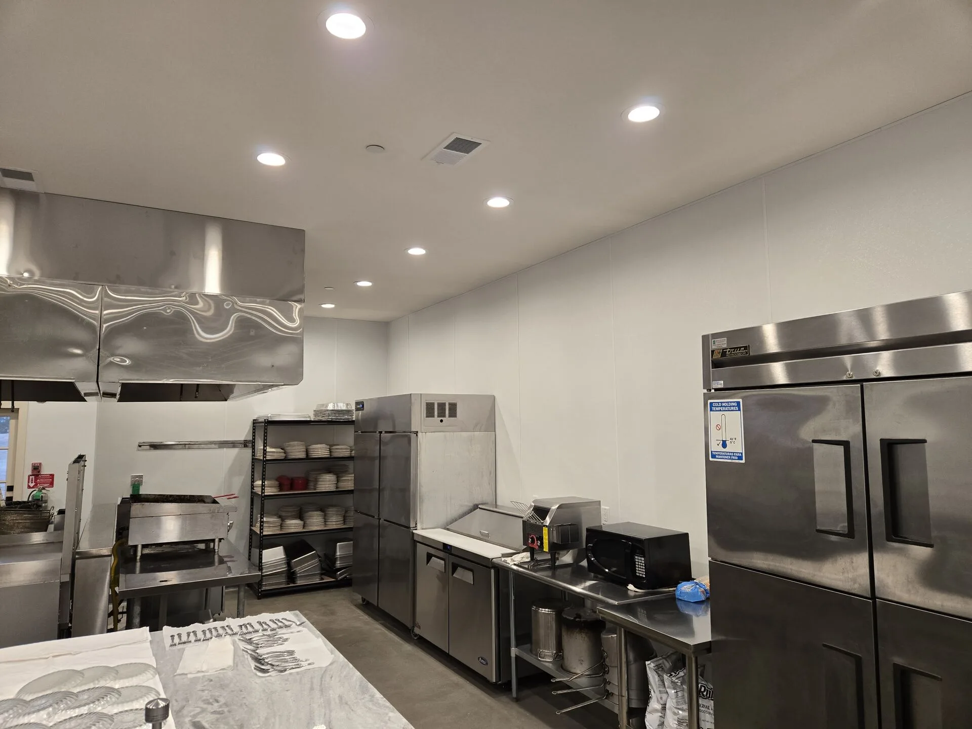 Commercial kitchen buildout by Harber Built